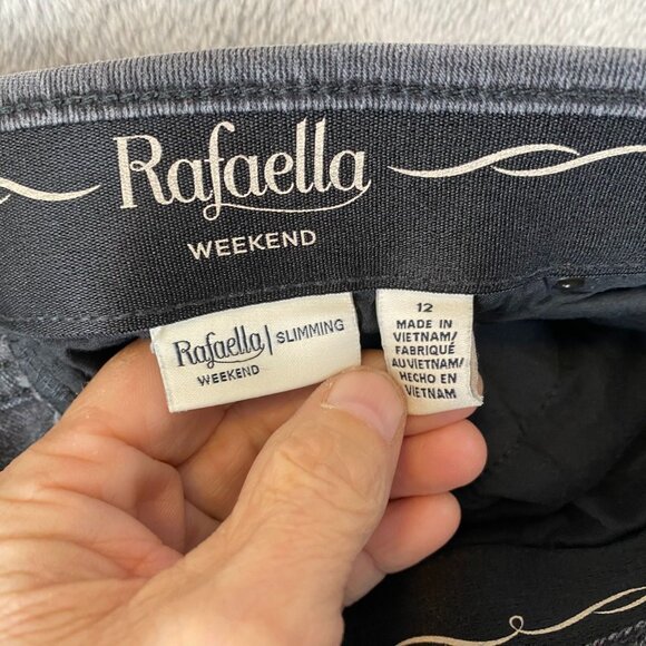 Rafaella Women's Jeans Size 12 Slimming Fit Gray Cotton Blend - Picture 6 of 11